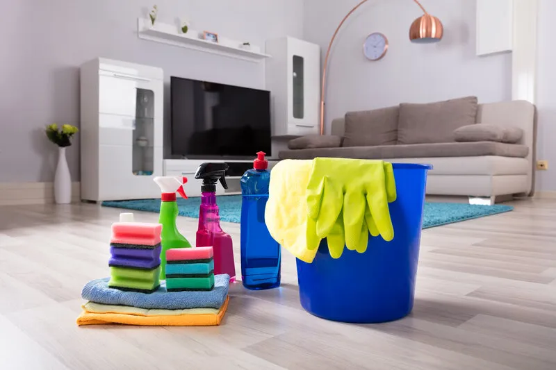 House-cleaning-products-in-living-room-1